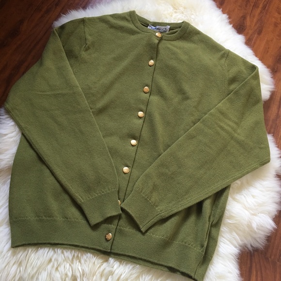 vintage burberry cardigan